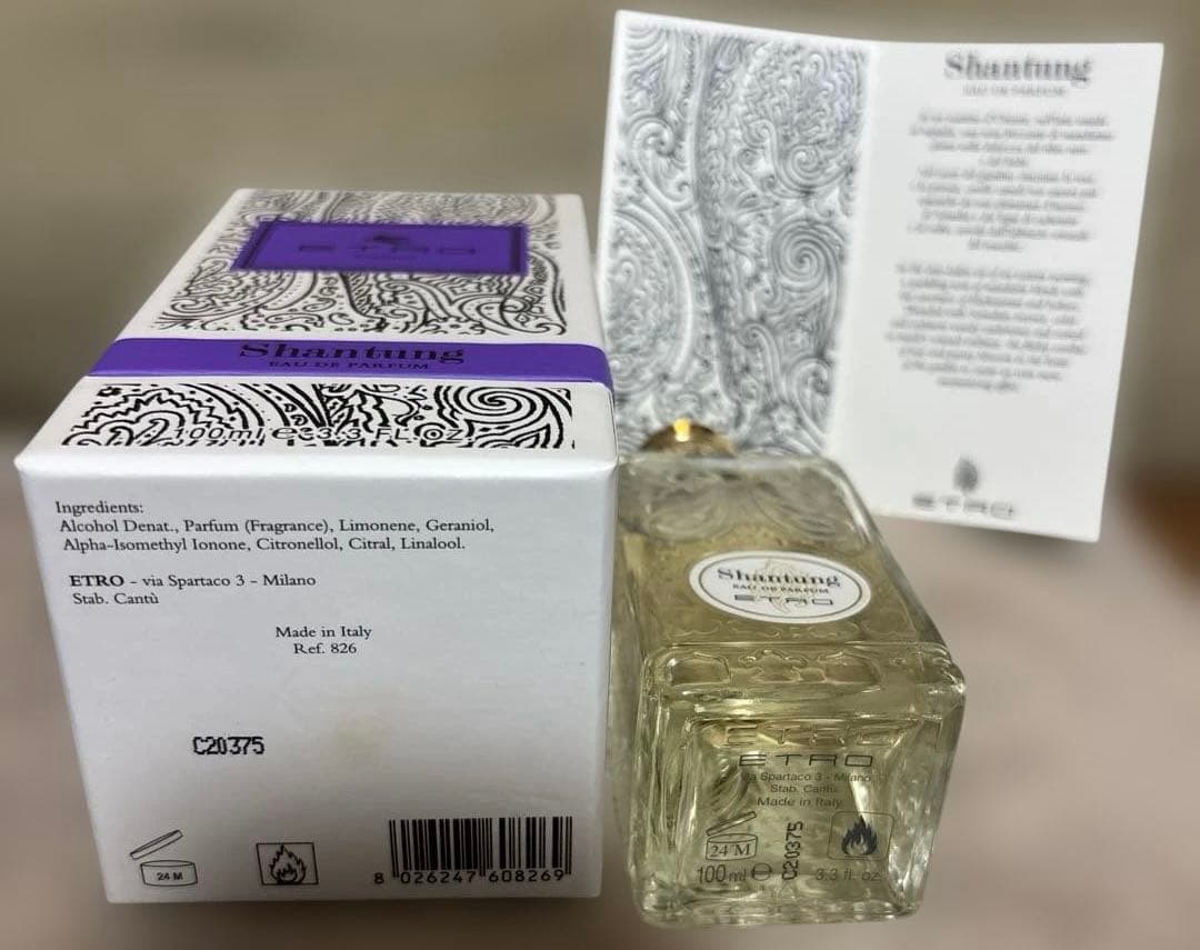 新品　ETRO Shantung シャンタン　オーデパルファン　100ml