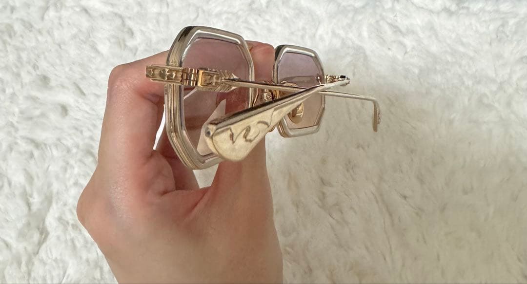 【CHROMEHEARTS】オクタゴン型クリアフレームサングラ