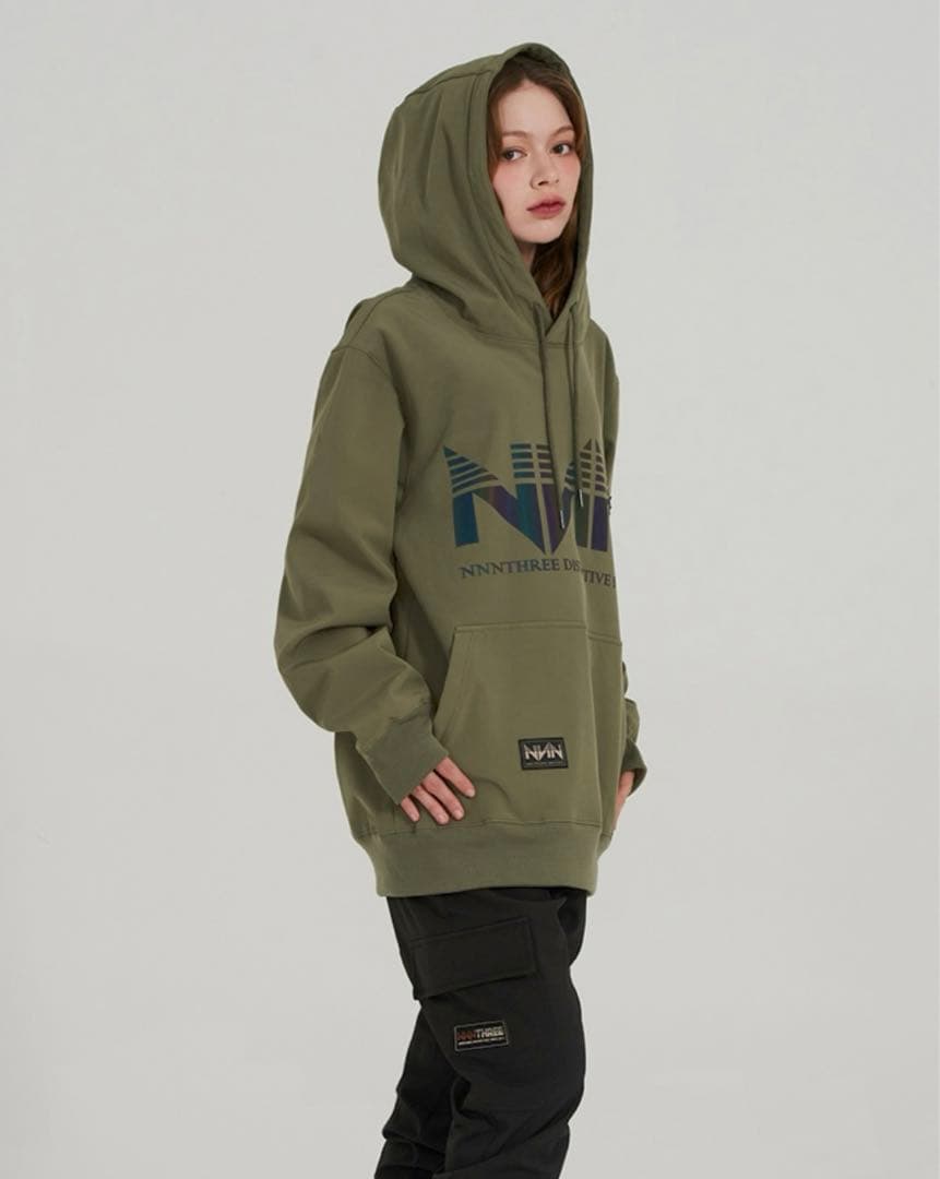 NNN オリーブ フーディ Mサイズ