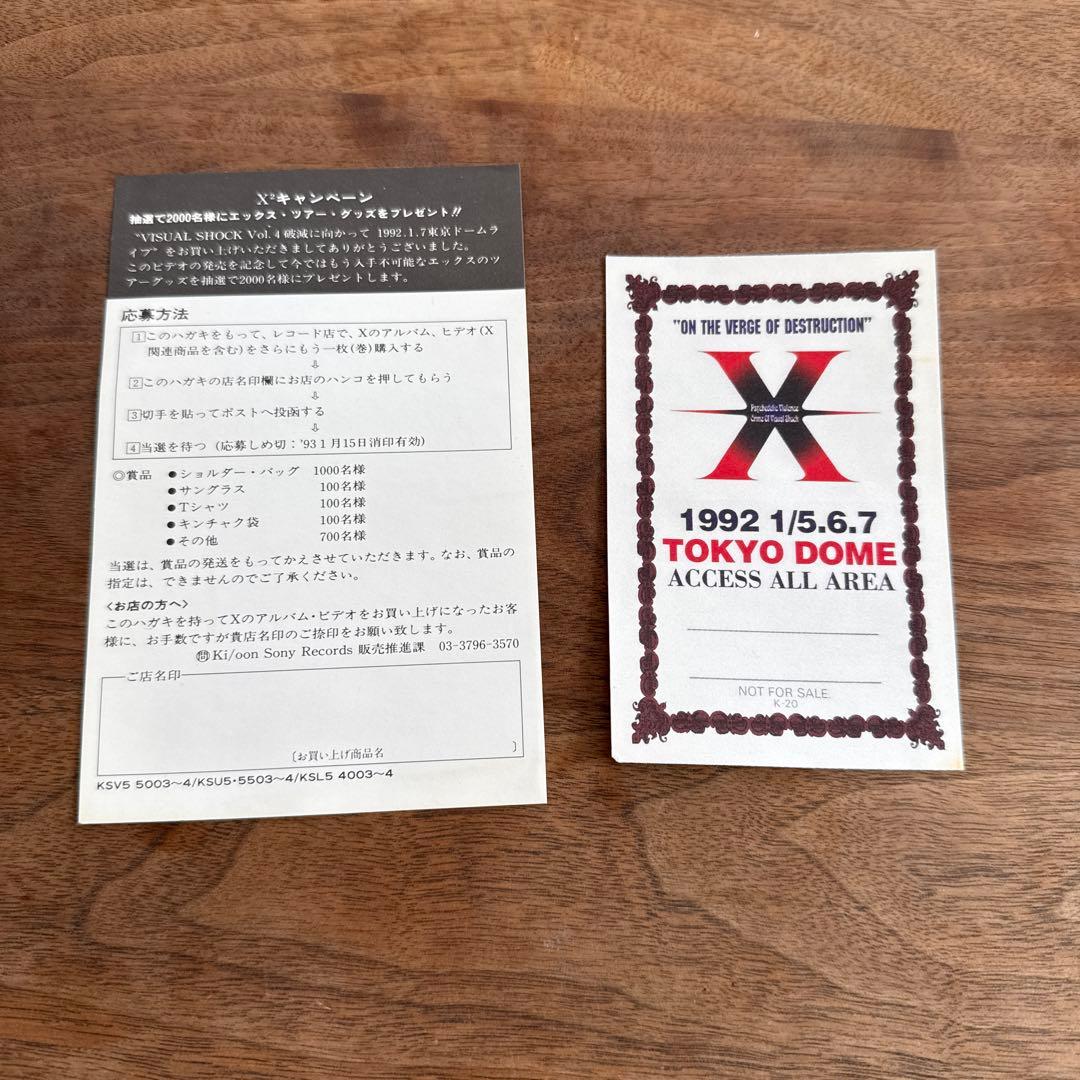 X JAPAN 破滅に向かって　1992年東京ドームライブ映像