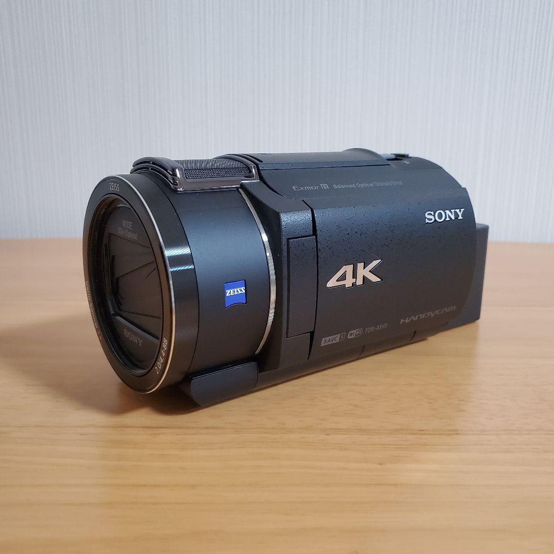 SONY FDR-AX45 4K ビデオカメラ Handycam レンズ セット