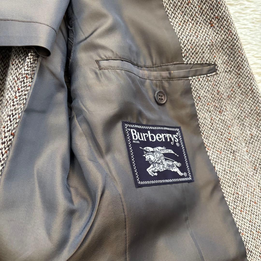 希少　ヴィンテージ　BURBERRYS ツイード　テーラードジャケット 茶　胡桃