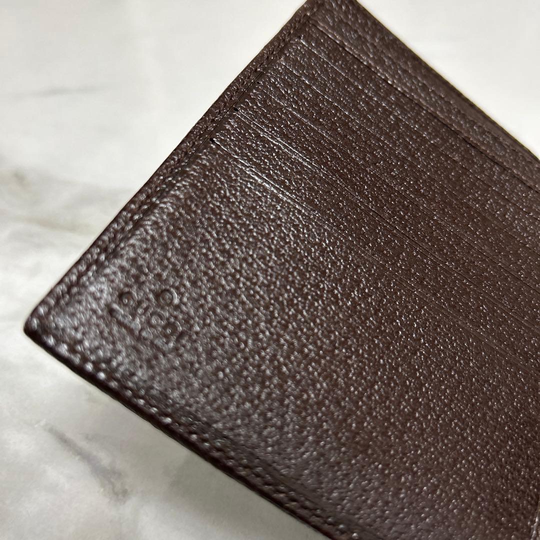 GUCCIグッチ GGキャンバス二つ折り財布
