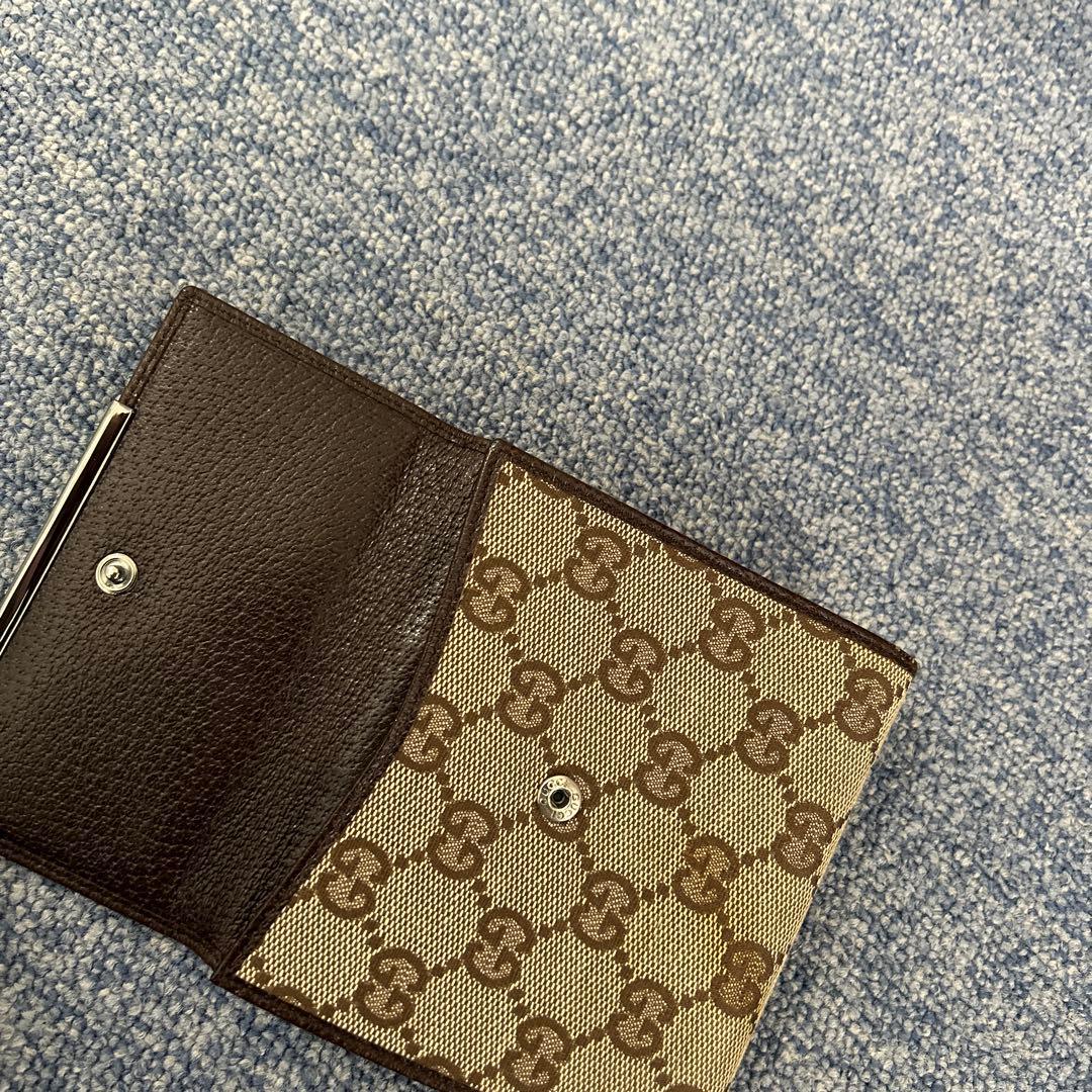 GUCCIグッチ GGキャンバス二つ折り財布