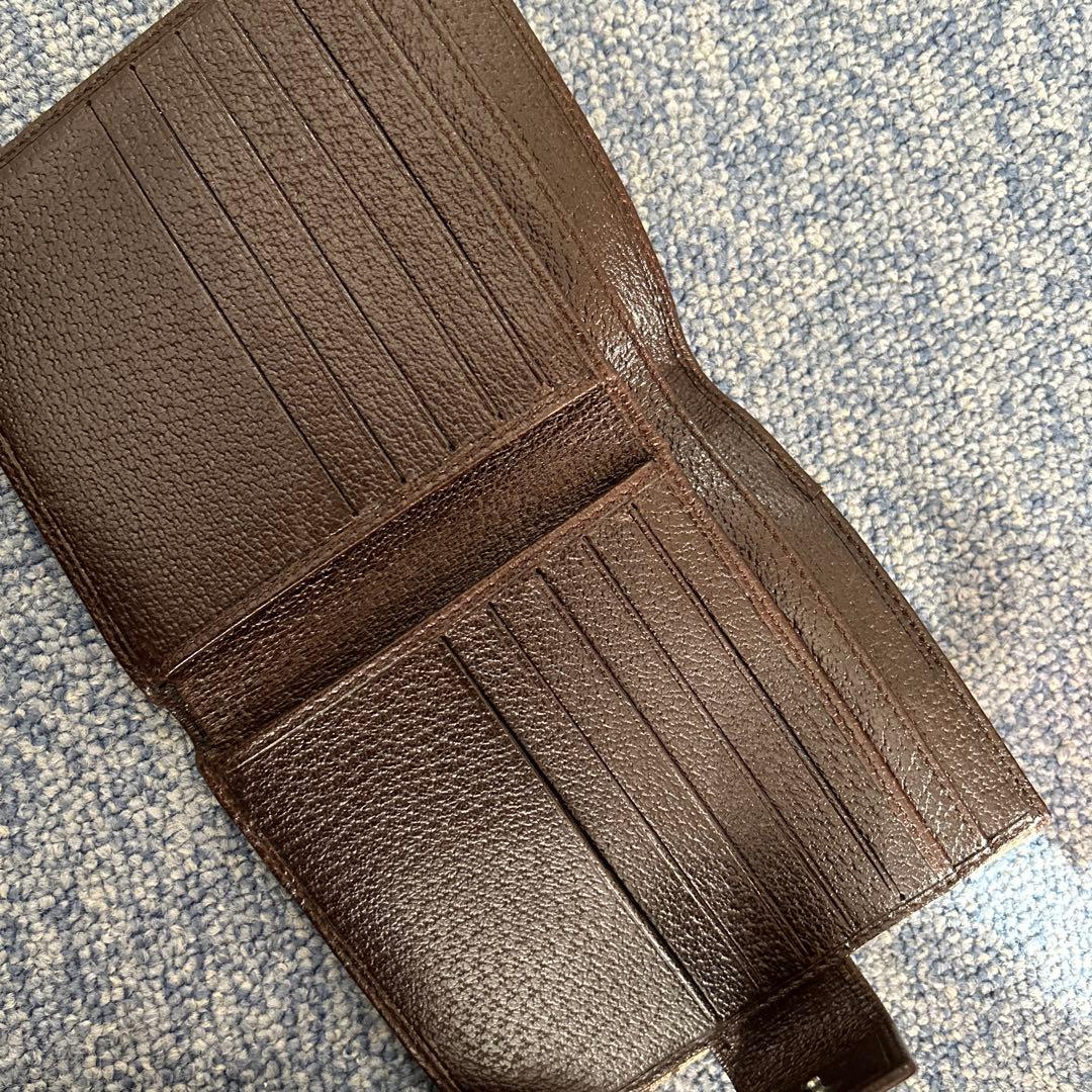 GUCCIグッチ GGキャンバス二つ折り財布