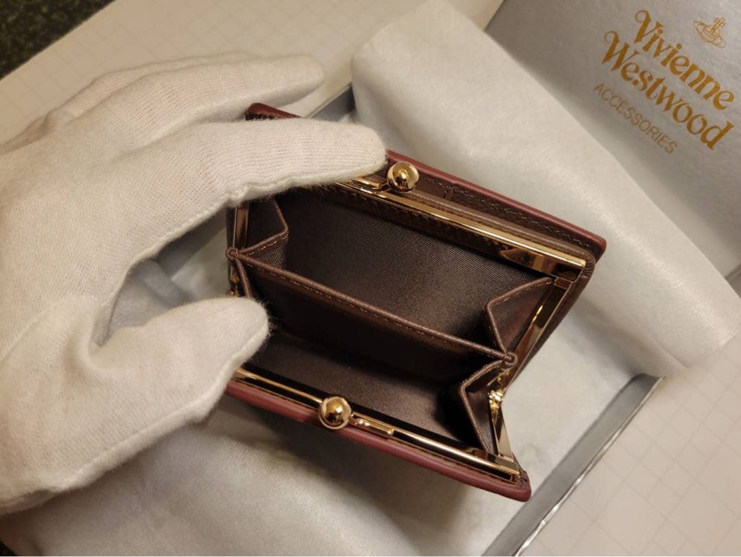 新品 Vivienne Westwood 二つ折り財布 コーヒー