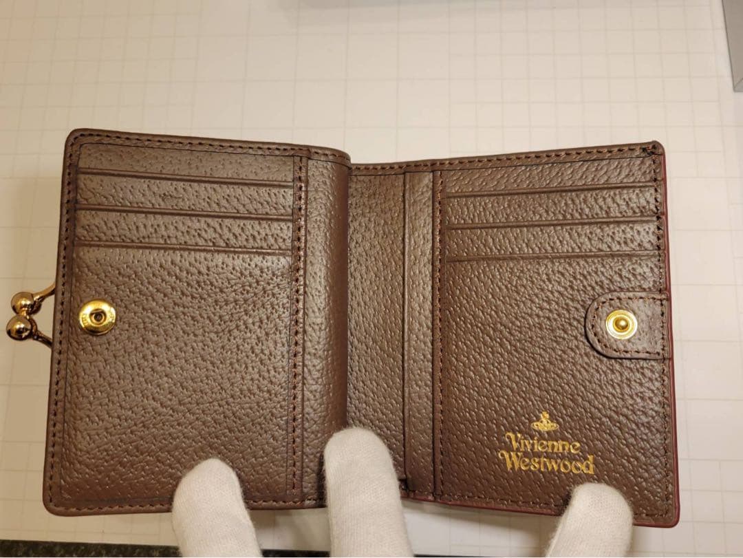 新品 Vivienne Westwood 二つ折り財布 コーヒー