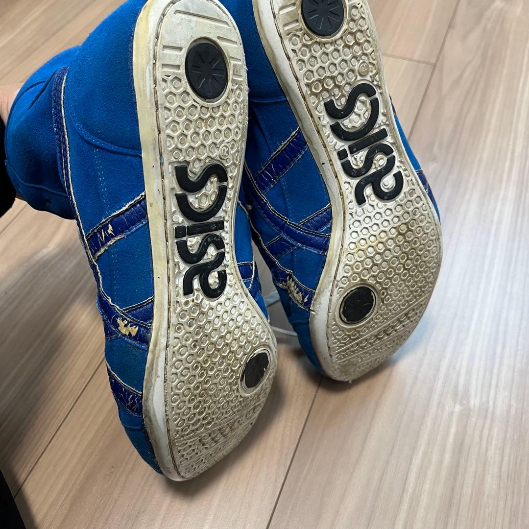 ASICS アシックスレスリングシューズ 青exeo27.5廃盤モデル