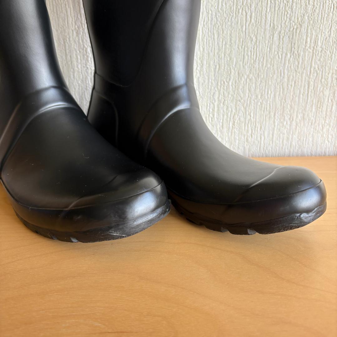 HUNTER ロングブーツ 25 ブラック 黒 レインブーツ 長靴 ハンター
