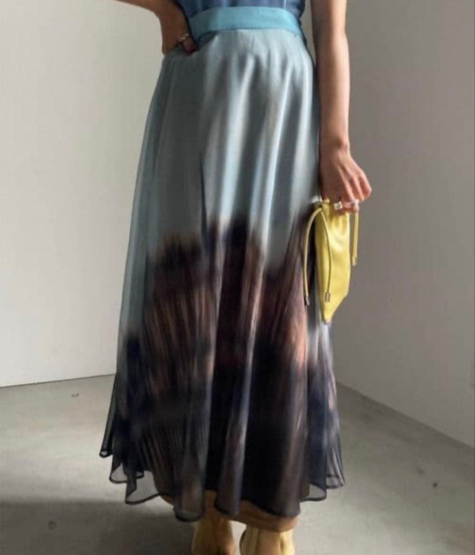 スカート ameri vintage SULLY SHEER FLARED SKIRT S