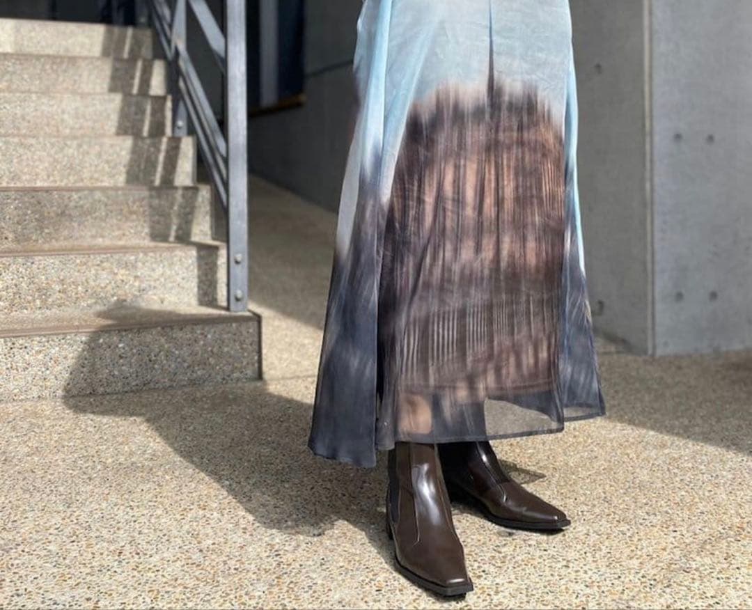 スカート ameri vintage SULLY SHEER FLARED SKIRT S