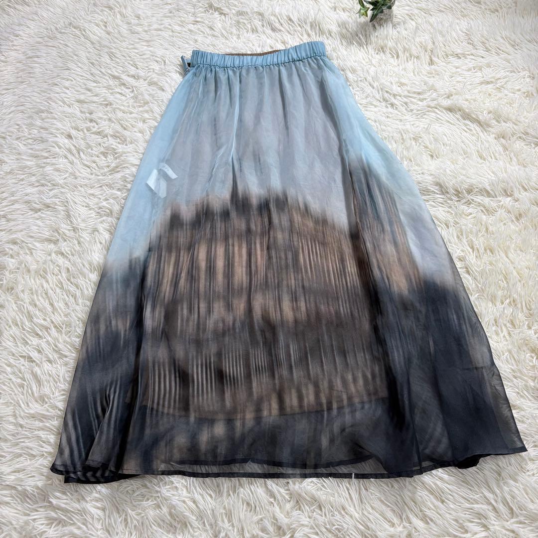 スカート ameri vintage SULLY SHEER FLARED SKIRT S