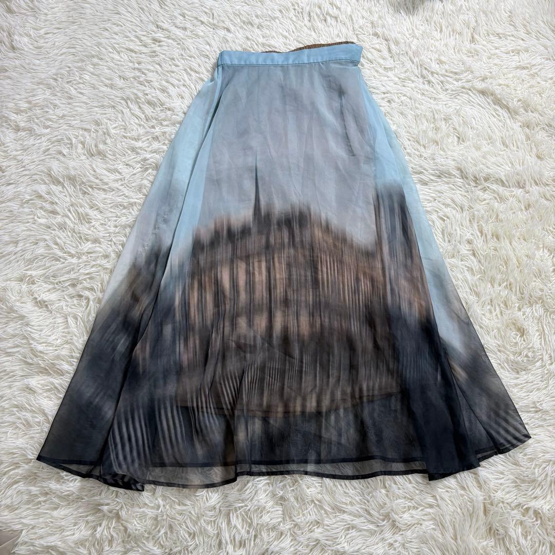 スカート ameri vintage SULLY SHEER FLARED SKIRT S