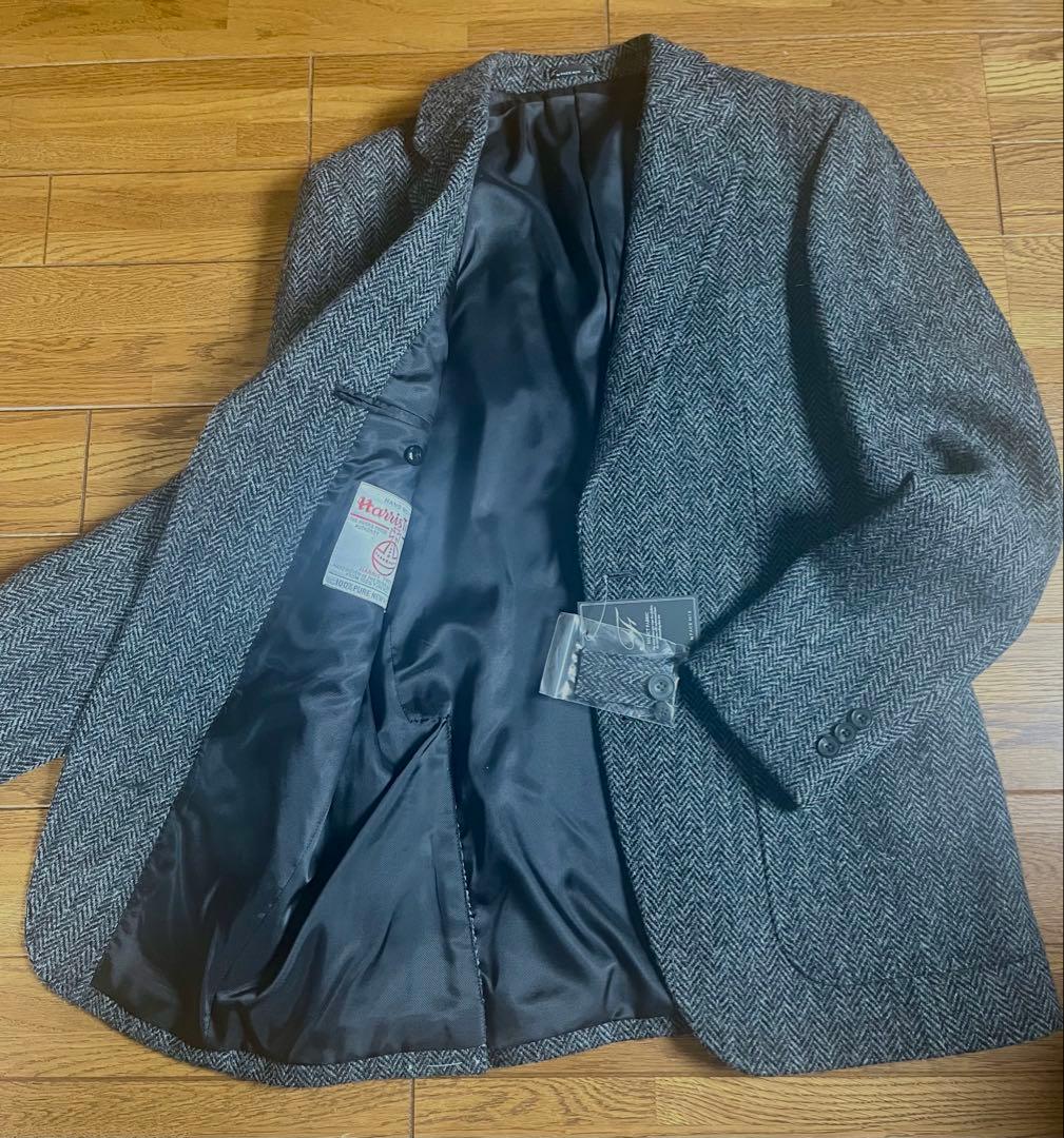 【✨SALE✨】ハリスツイード　ヘリンボーン テーラードジャケット　M