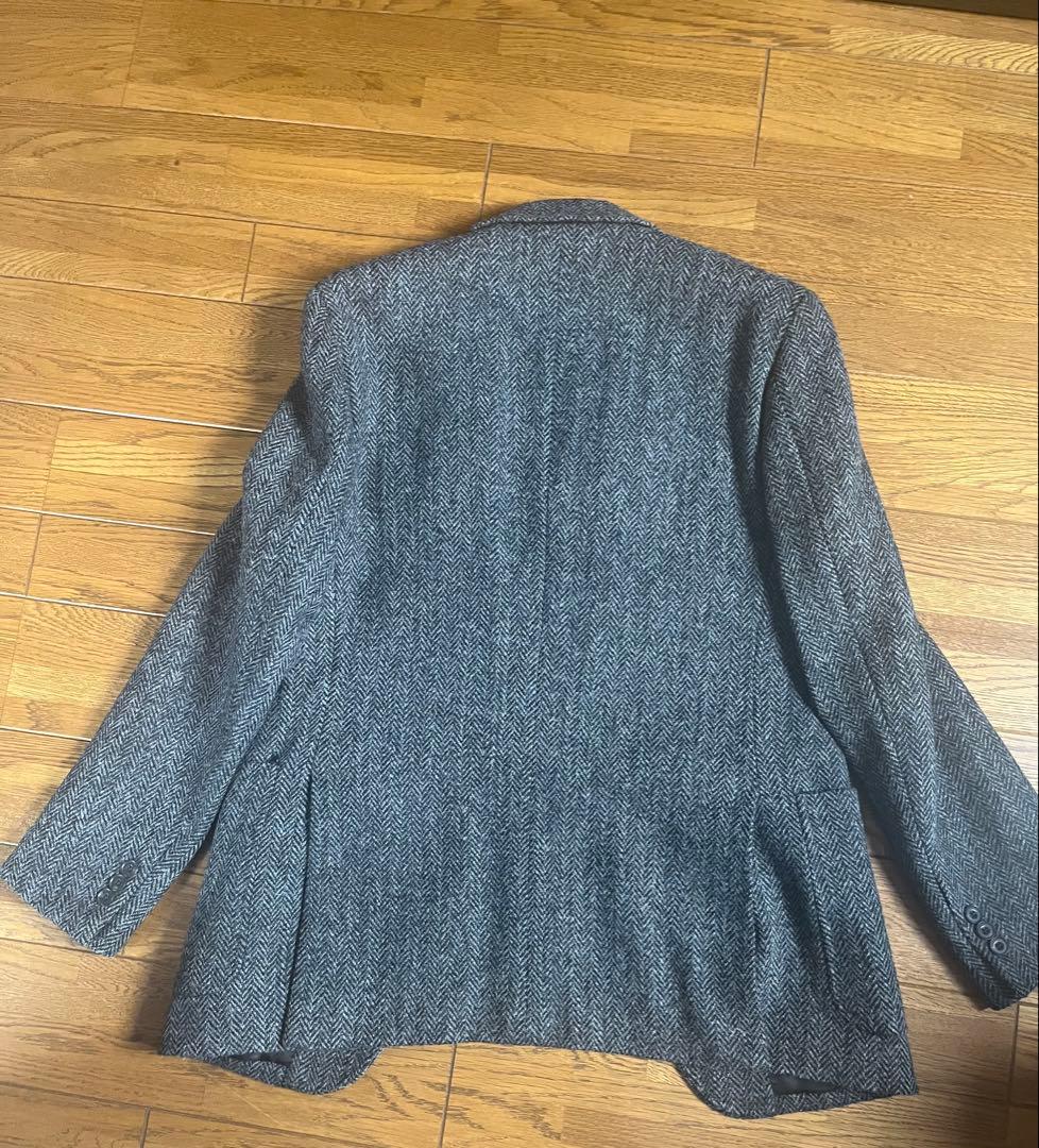 【✨SALE✨】ハリスツイード　ヘリンボーン テーラードジャケット　M