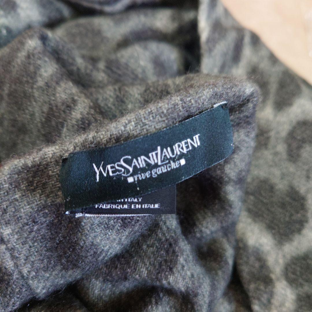 Yves Saint Laurent ヒョウ柄ストール　マフラー
