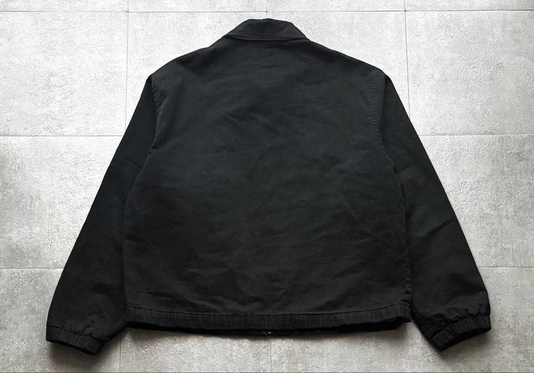 90s ポロラルフローレン　スイングトップ　黒　良フェード　裏地チェック　M