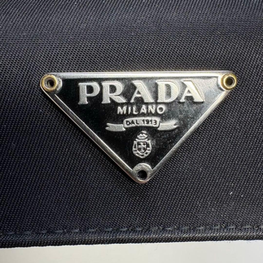 PRADA プラダ　二つ折り財布テスートナイロンサフィアーノレザー三角ロゴ正規品