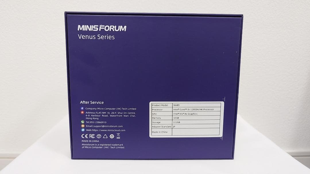 MINIS FORUM NAB9 Corei9 12世代 32GB SSD512