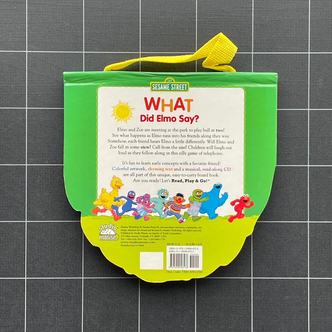 【CD付き】What Did Elmo Say?　エルモの絵本