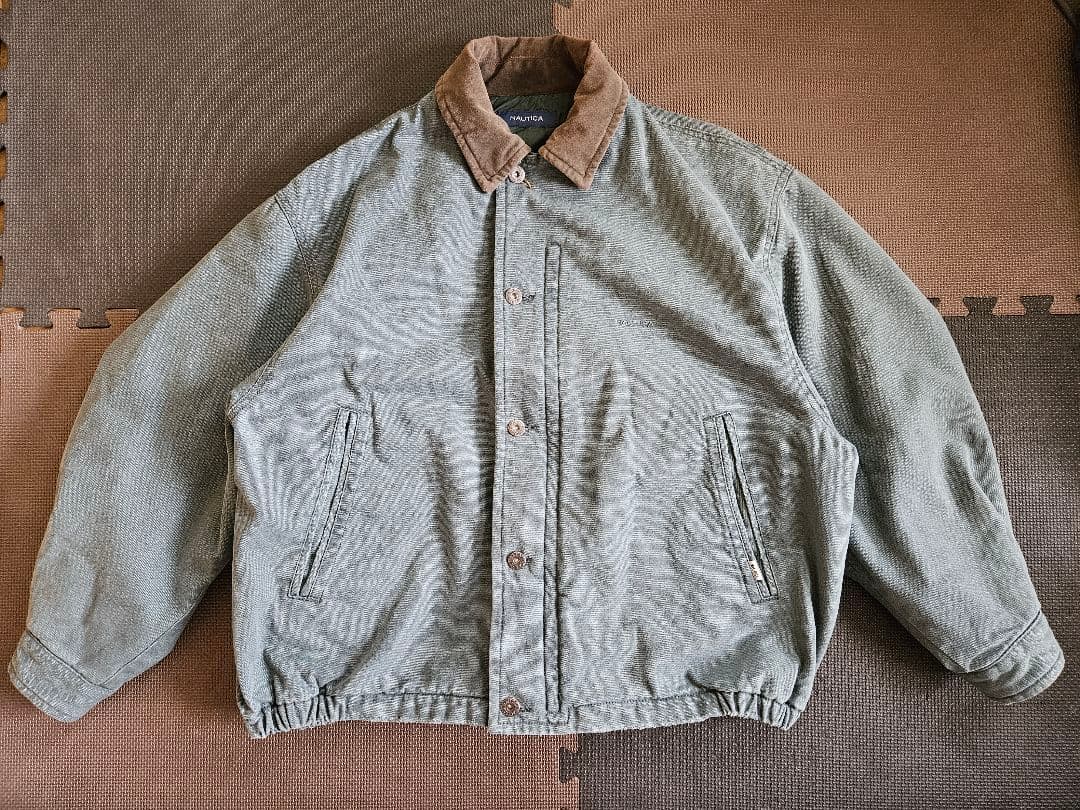 nautica ダックジャケット 中綿 オリーブ