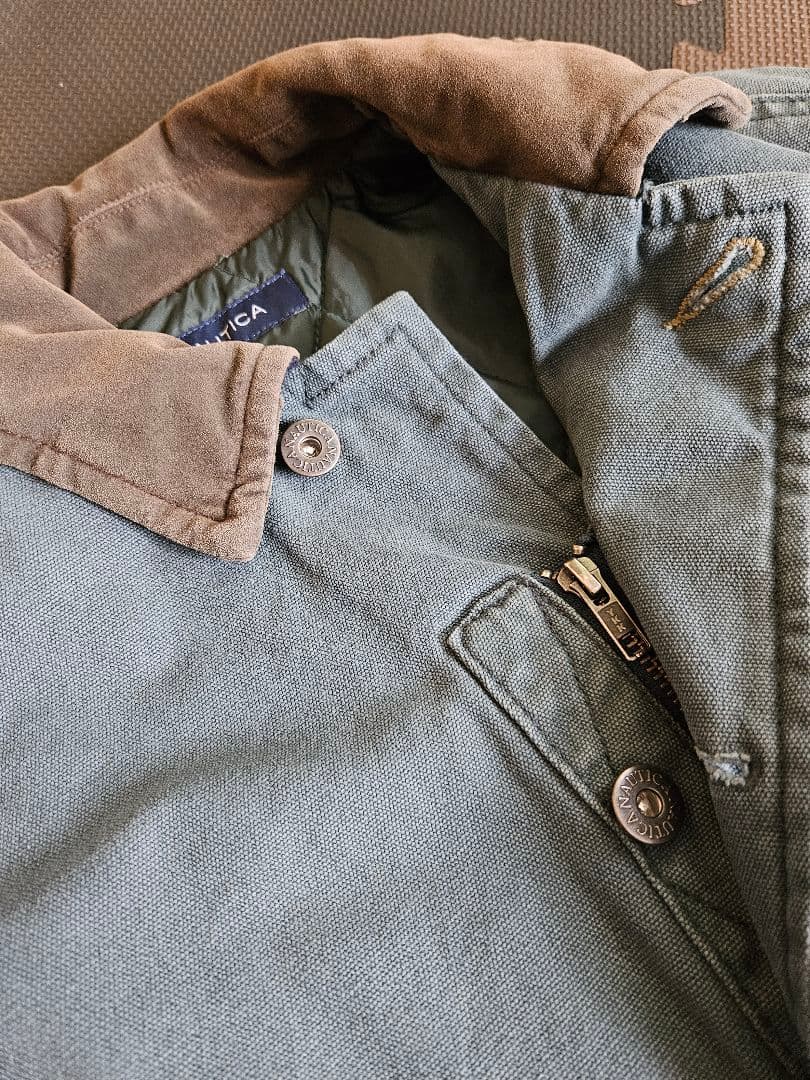 nautica ダックジャケット 中綿 オリーブ