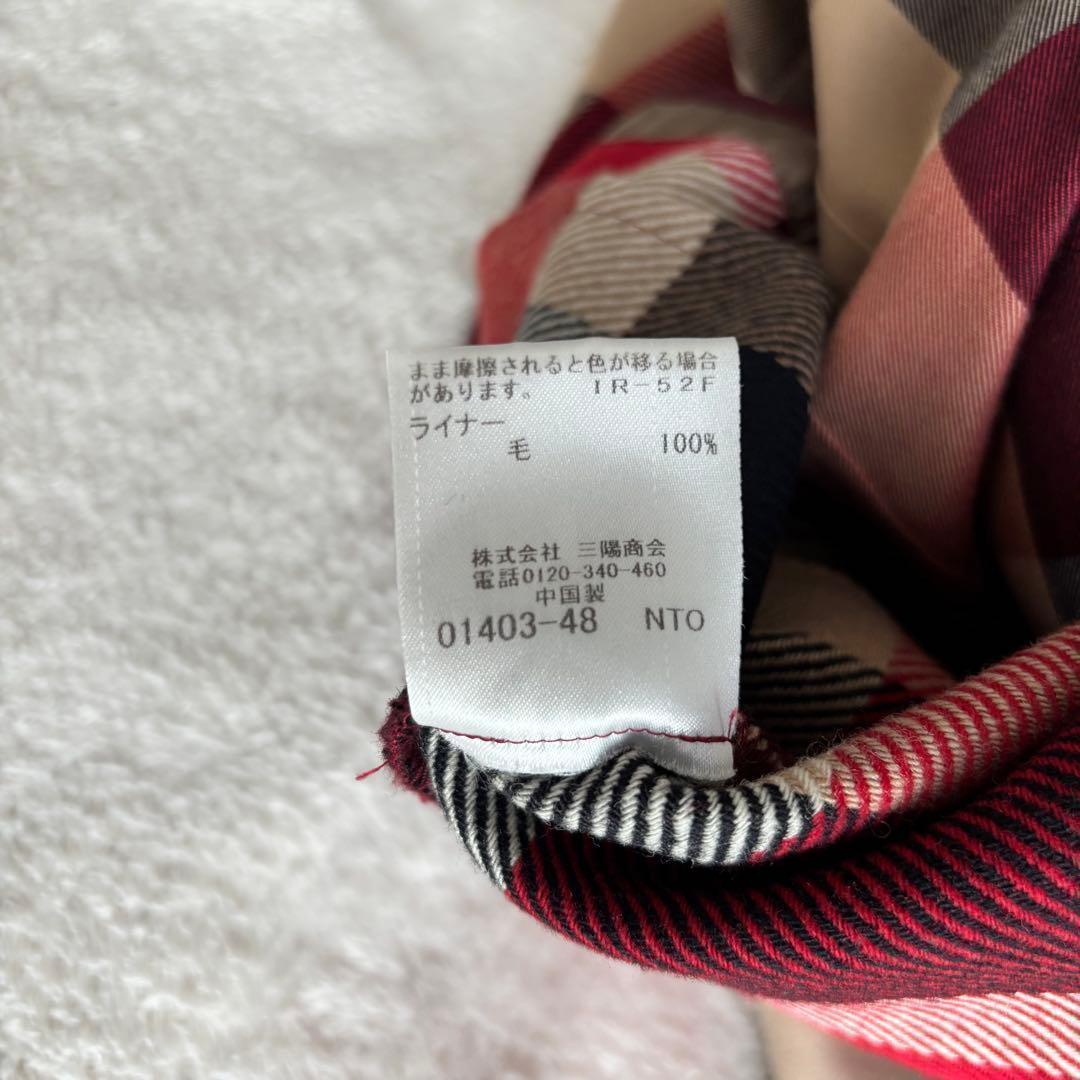 美品 ブルーレーベル・クレストブリッジ トレンチコート ベージュ L 保存袋付