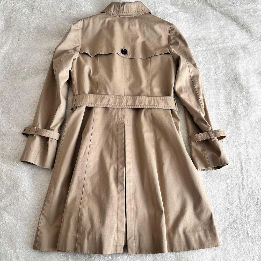 美品 ブルーレーベル・クレストブリッジ トレンチコート ベージュ L 保存袋付