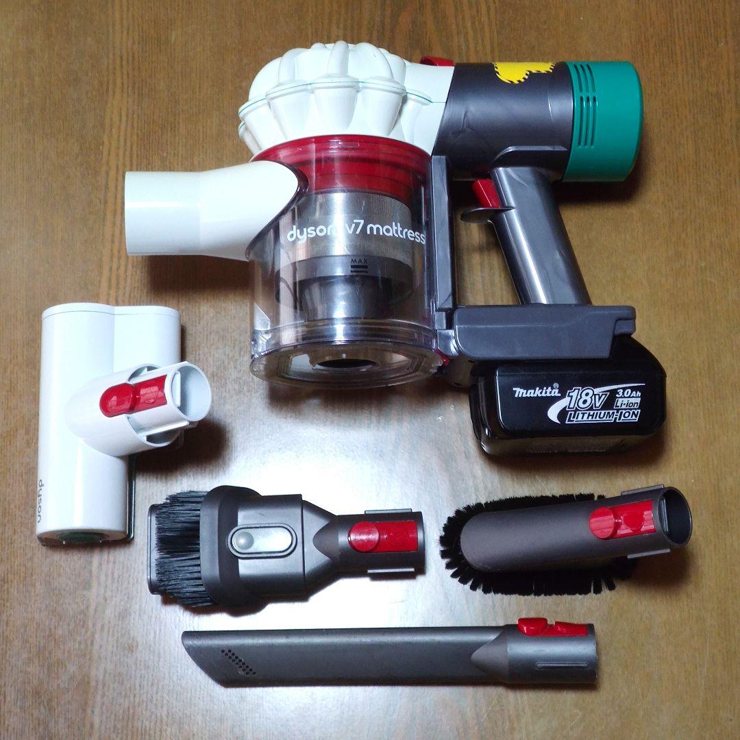 割引中 ダイソン V7 掃除機 ＋マキタ18vアダプターセット分解清掃済み動作品