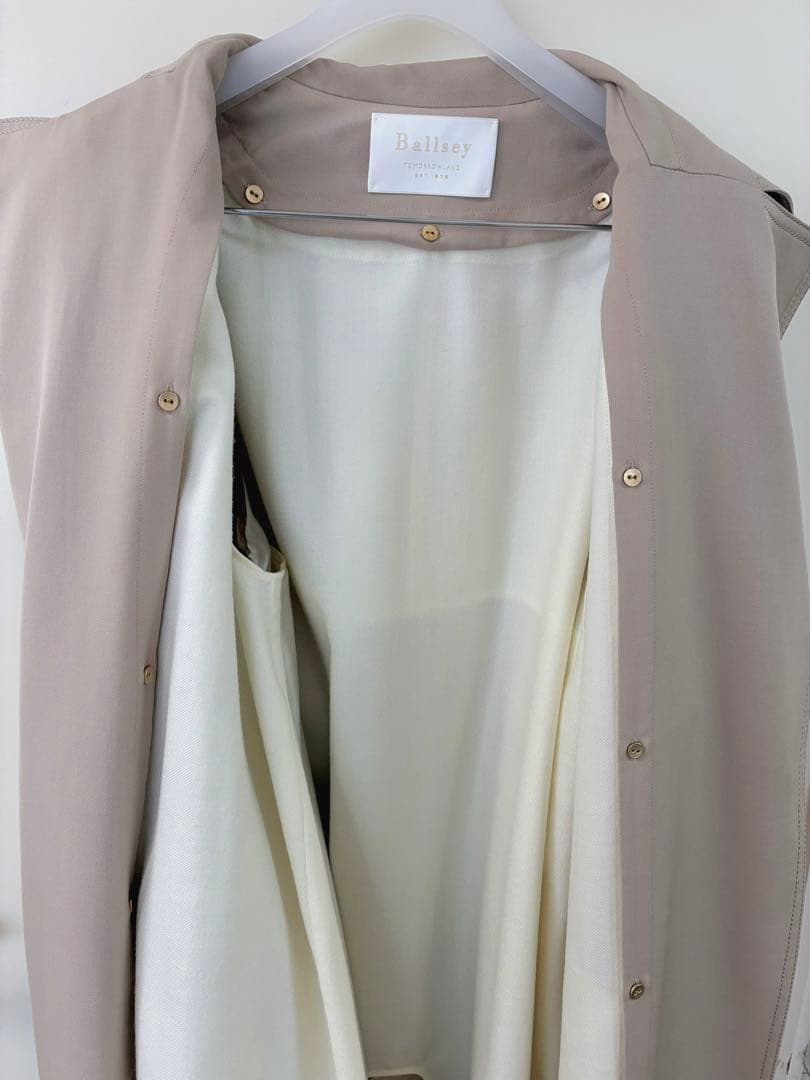 定価約7万 美品 Ballsey トレンチコート ライトベージュ 36