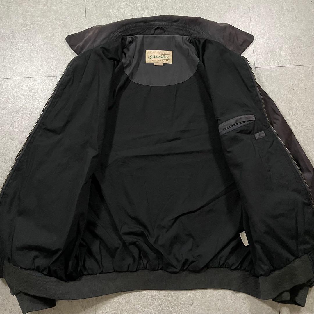 90s St. John’s BayスイングトップLダークブラウン短丈ビンテージ