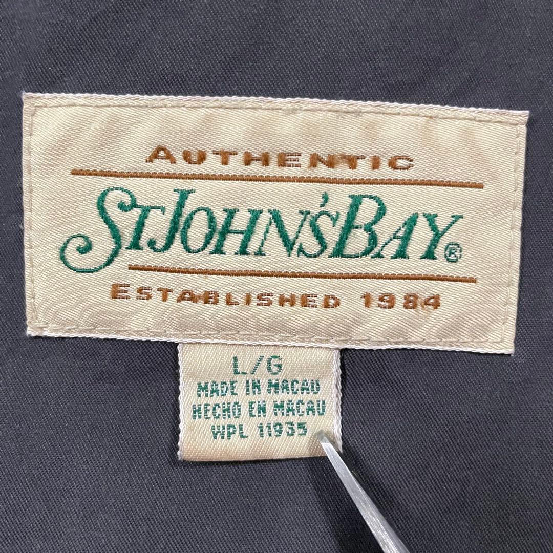 90s St. John’s BayスイングトップLダークブラウン短丈ビンテージ