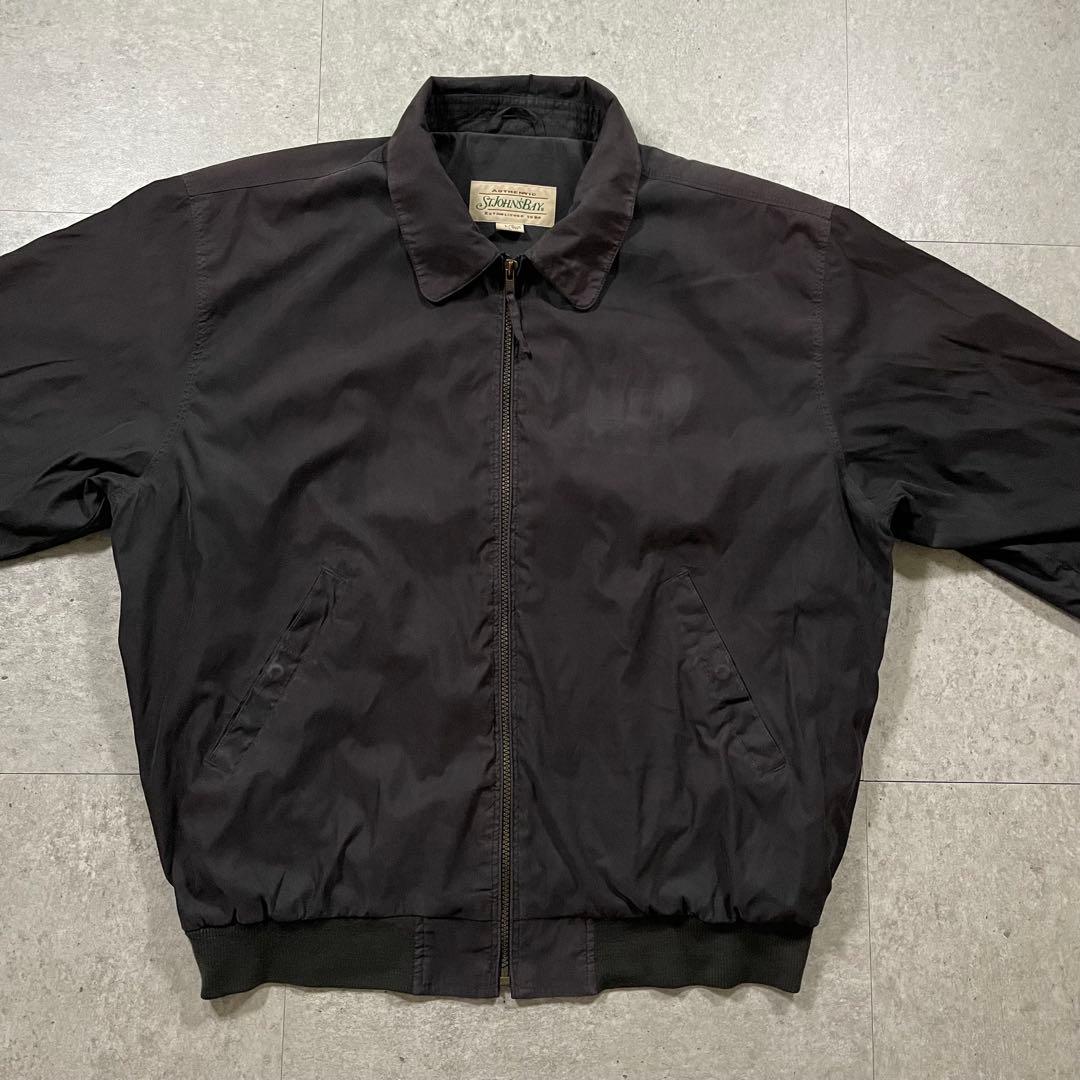 90s St. John’s BayスイングトップLダークブラウン短丈ビンテージ