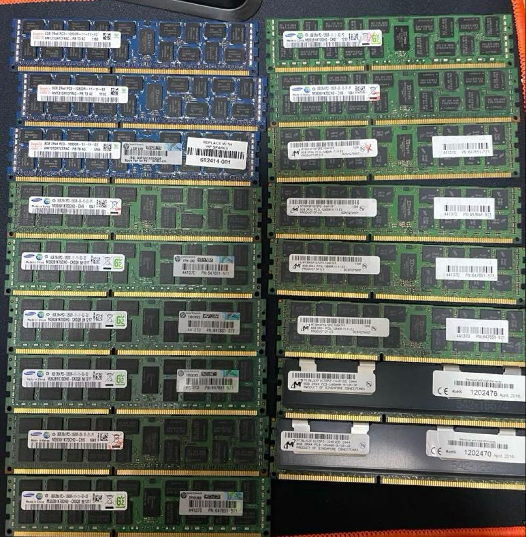 DDR3 ECCメモリーセット 合計242gb
