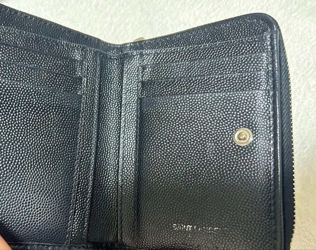 SAINT LAURENT 二つ折り財布 ブラック