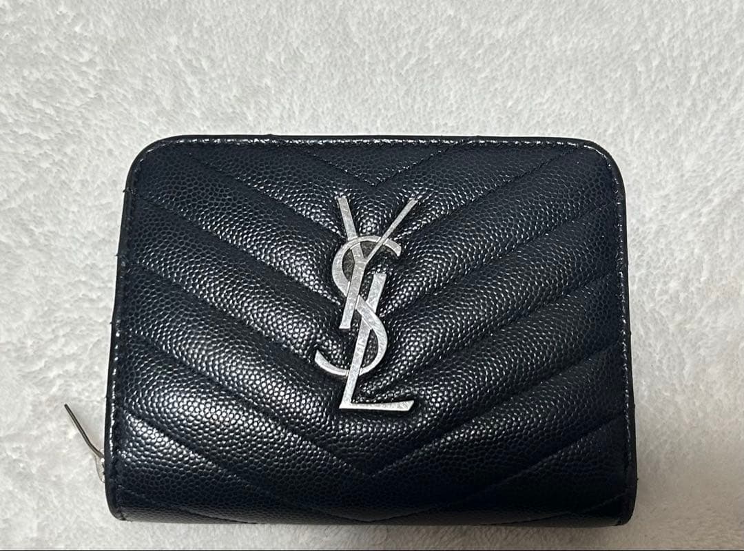 SAINT LAURENT 二つ折り財布 ブラック