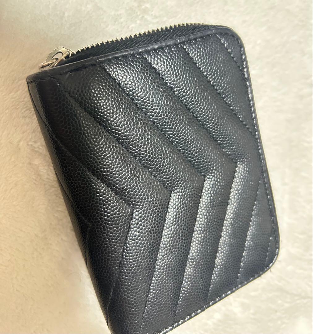 SAINT LAURENT 二つ折り財布 ブラック