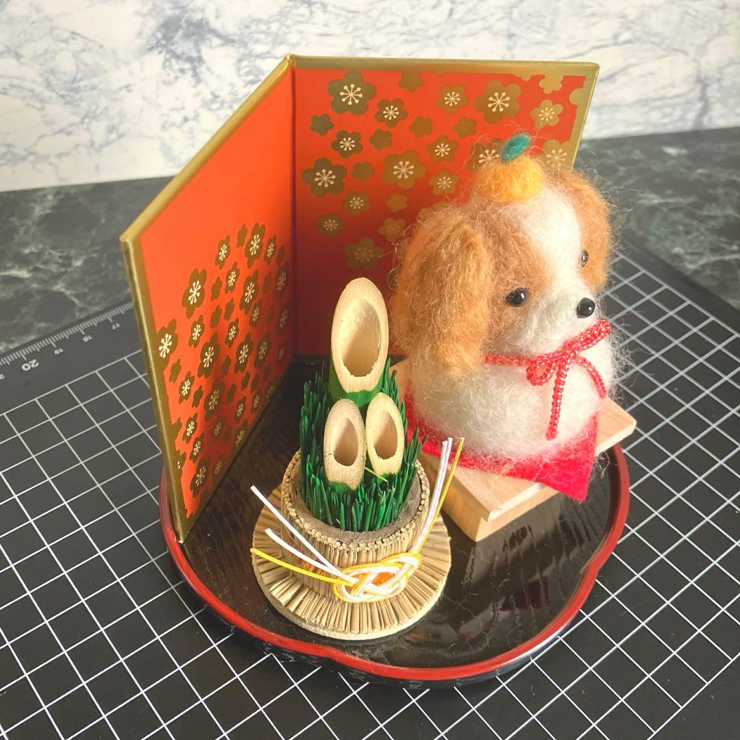 羊毛フェルト 犬 キャバリア フレブル 鏡餅 ツリー カレンダー 専用