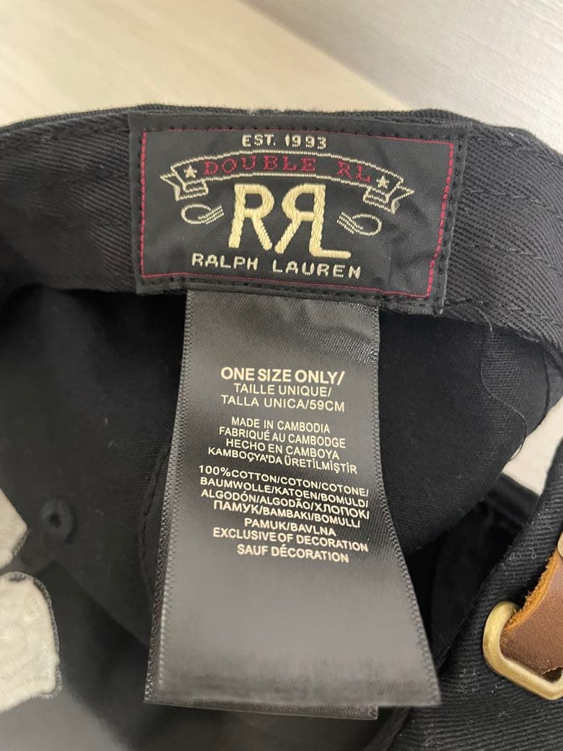RRL キャップ　ブラック