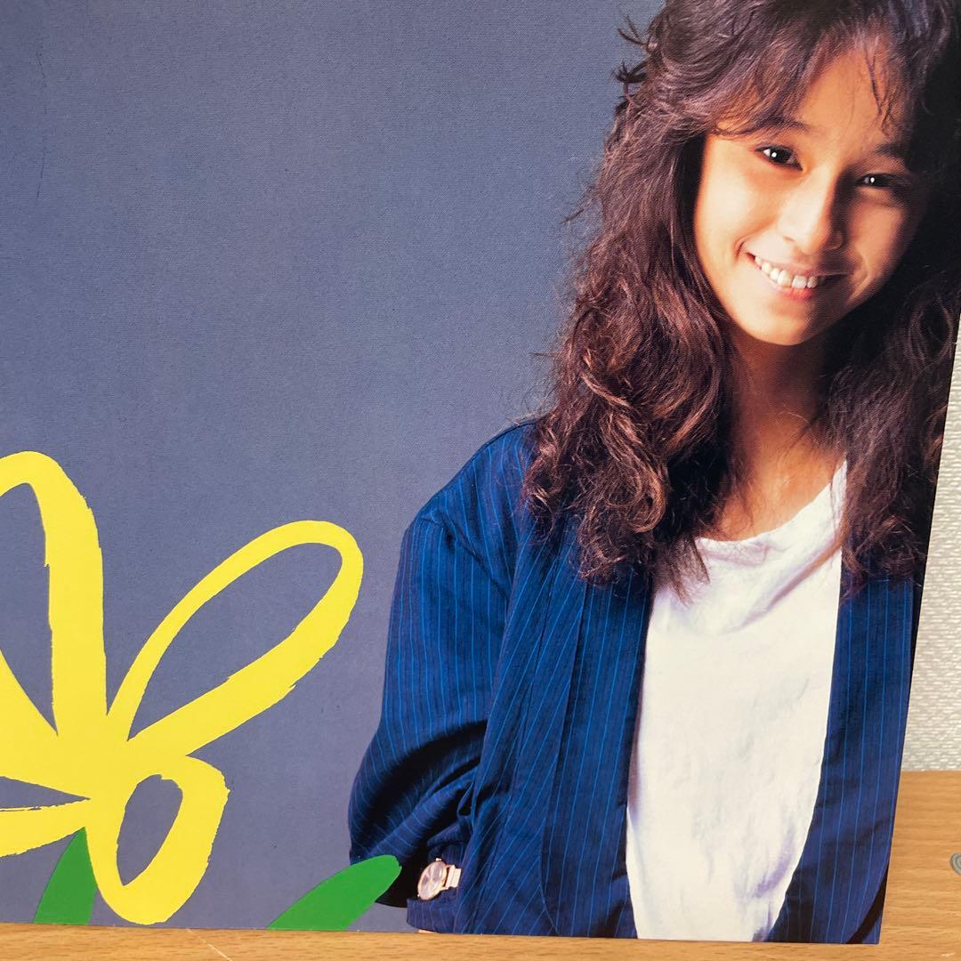 オリジナル　ピンナップ付き　矢野有美/ガラスの国境　LP　レコード