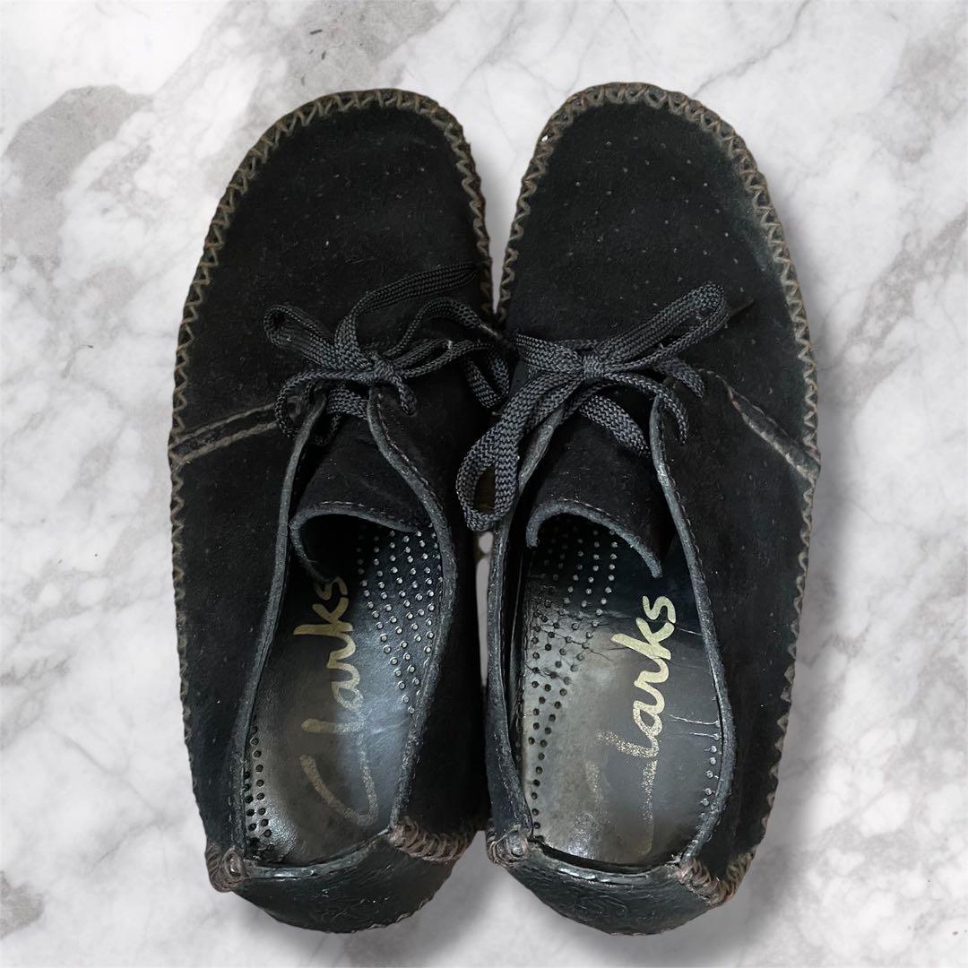 Clarks クラークス ウィーバー WEAVER UK8 ブラック スウェード