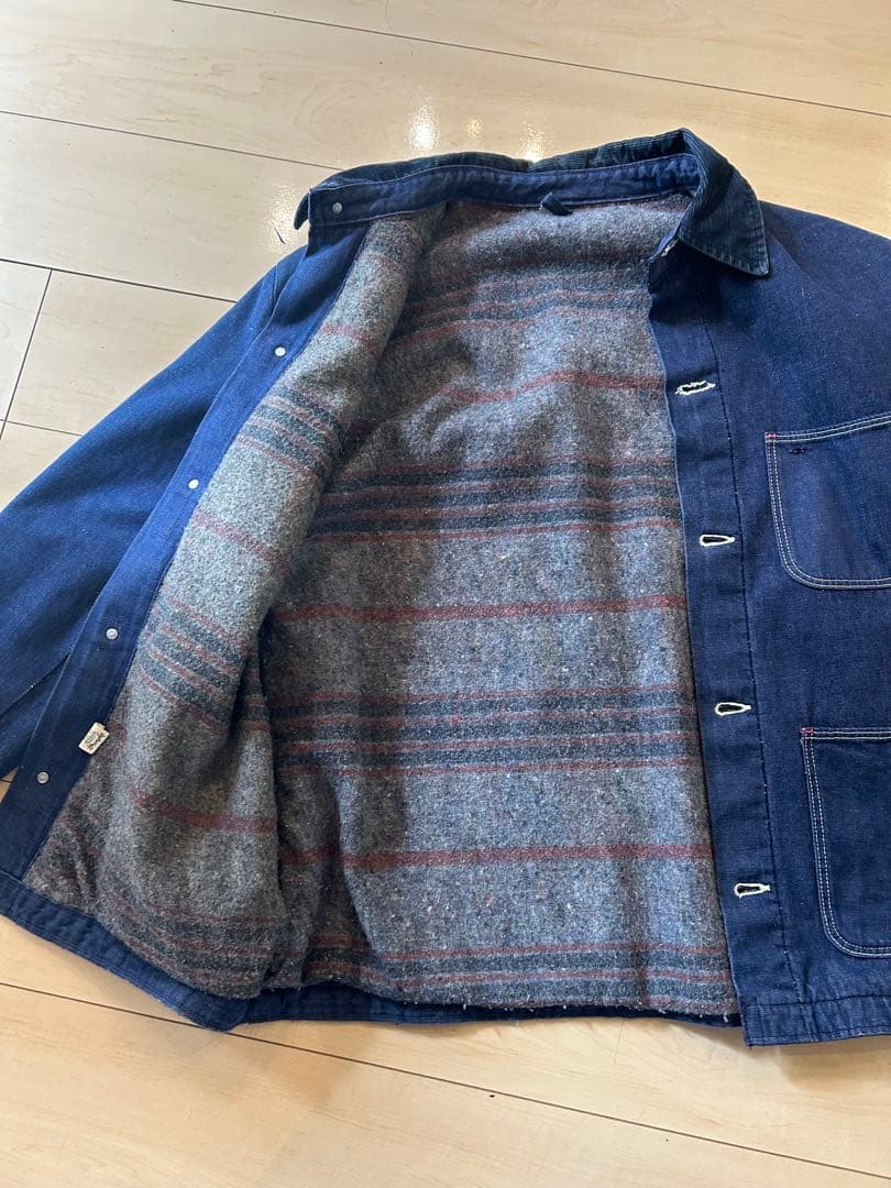 ラングラー Wrangler デニム カバーオール ヴィンテージ 42L相当