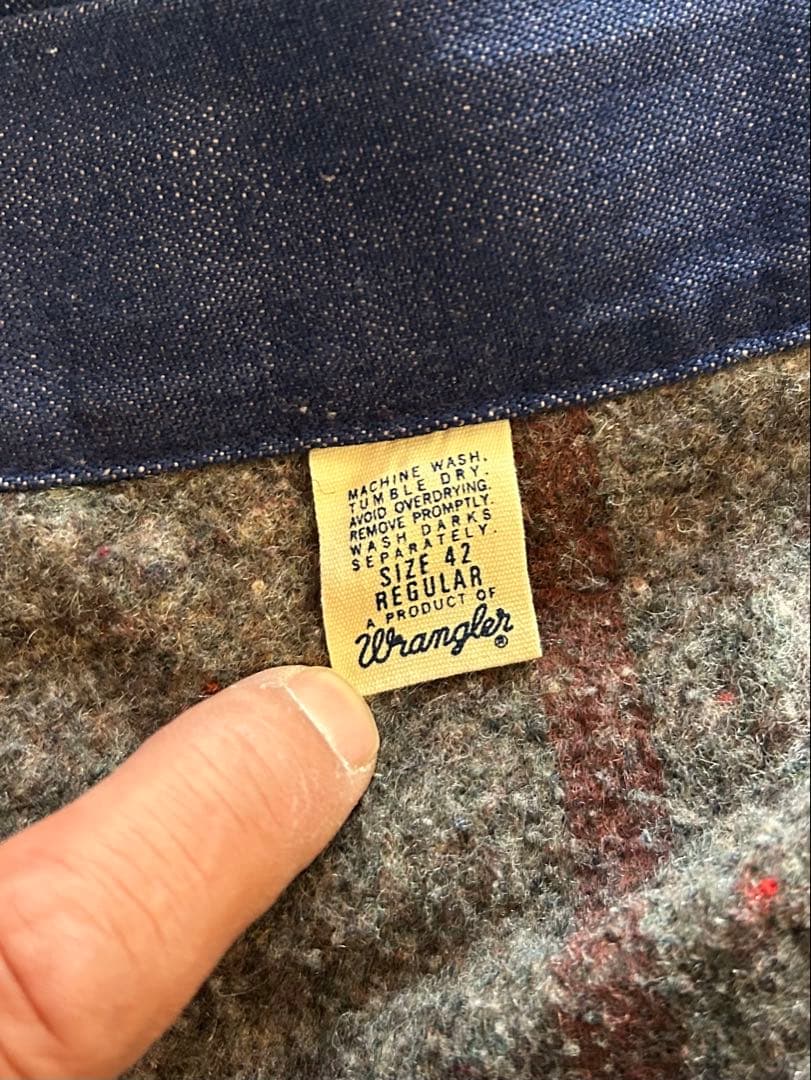 ラングラー Wrangler デニム カバーオール ヴィンテージ 42L相当