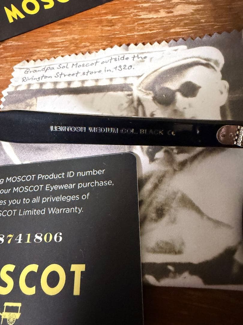 MOSCOT モスコット　レムトッシュ　46 ブラック　美品