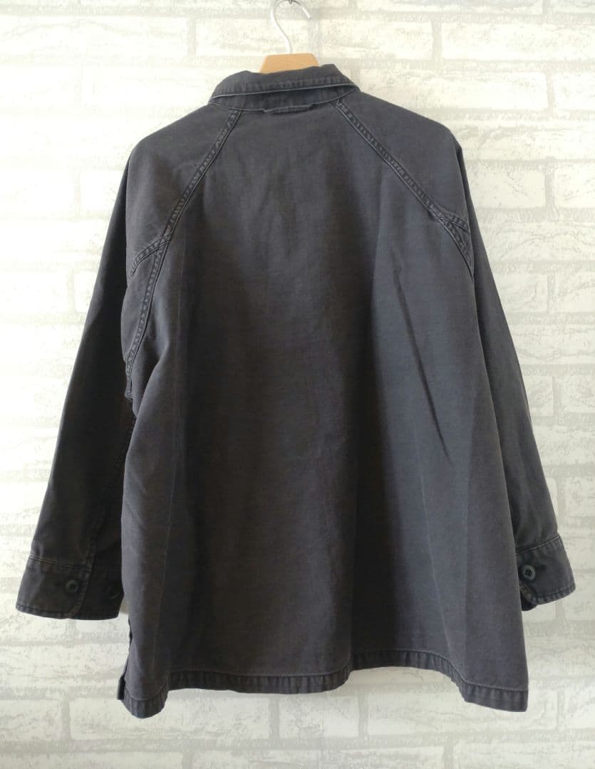美品★plage ARMYシャツジャケット 定価22,000円 アウター 黒