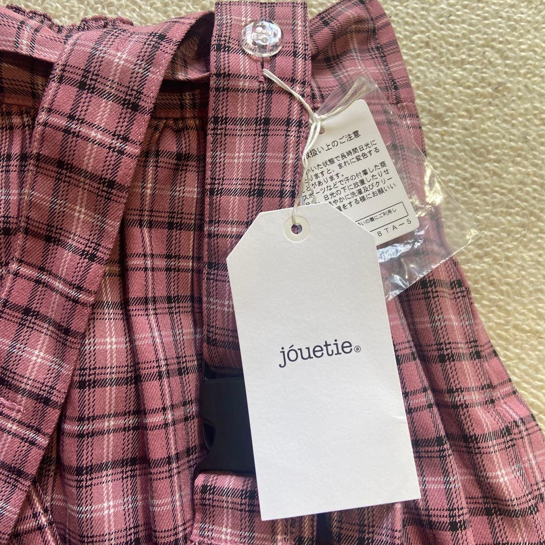 jouetie プリーツロングチェックスカート ピンク