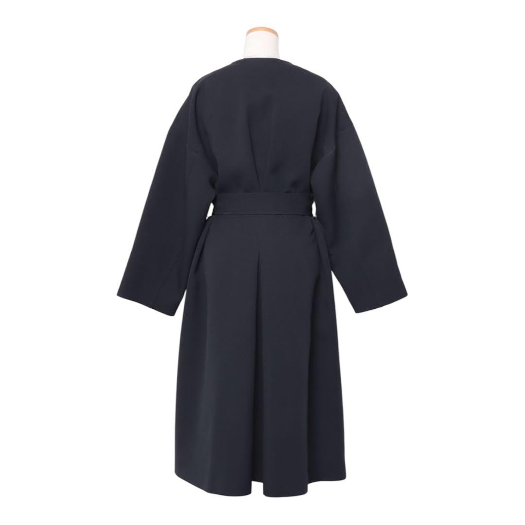 ADORE アドーア　トリプルクロスノーカラー　スプリングコート 紺¥64900