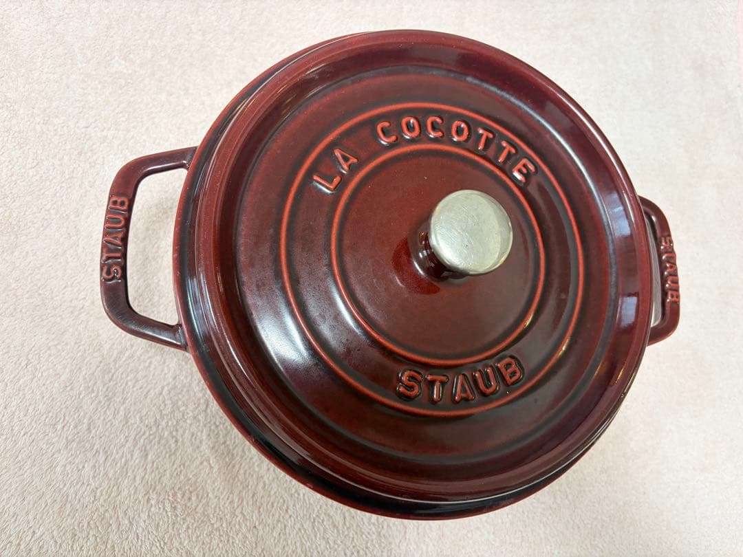 STAUB ストウブ ラ・ココット 24cm グラナダレッド 鋳物 フランス製