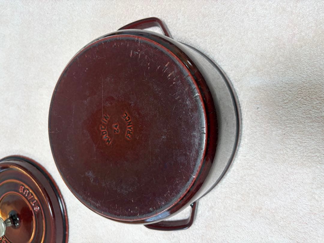 STAUB ストウブ ラ・ココット 24cm グラナダレッド 鋳物 フランス製