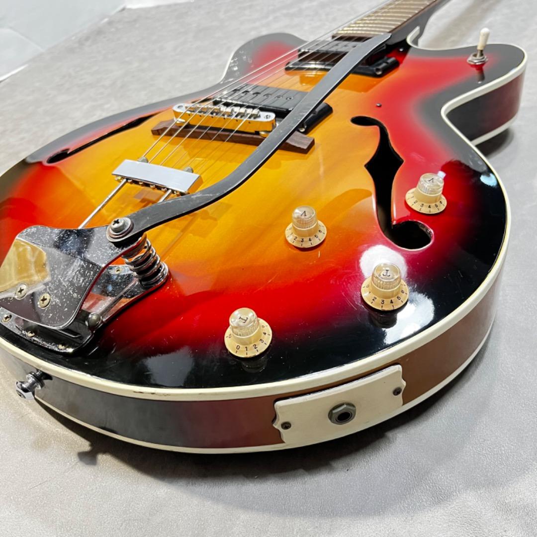 【70s国産】Morales ESP-200　モラレス　フルアコ　全音　ケース付